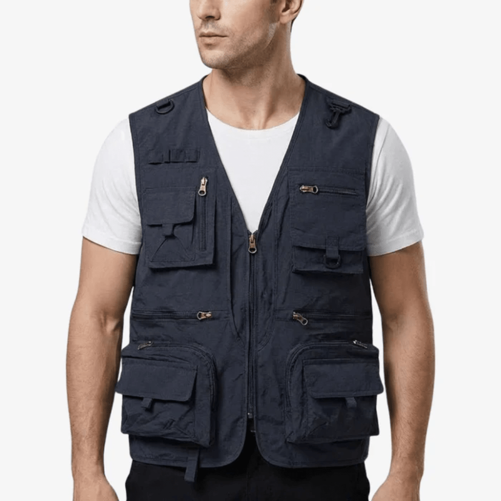 Lightweight Mesh Utility Vest with 14 Multi-Pocket Storage-Field & Wild