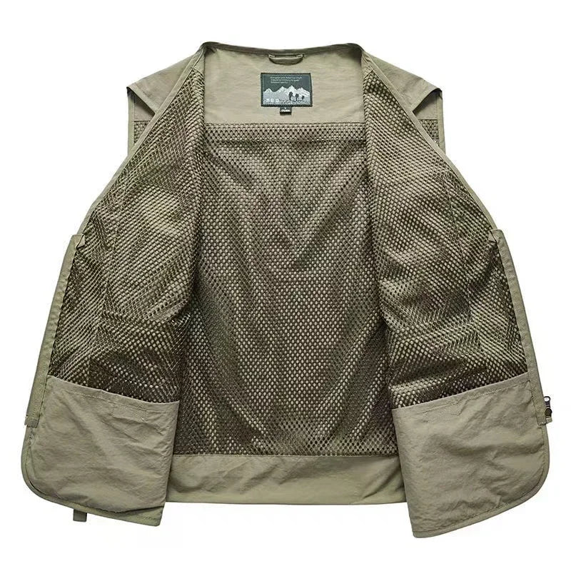 Lightweight Mesh Utility Vest with 14 Multi-Pocket Storage-Field & Wild