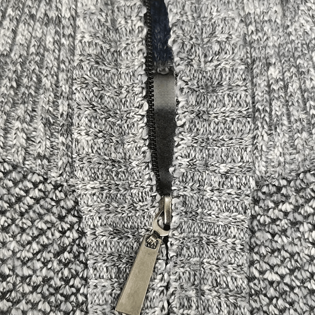 Men’s Half-Zip Thermal Fleece Jumper with Breathable Knit-Field & Wild