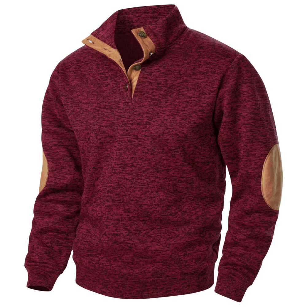 Warm Knitted Outdoor Sweater with Stand Collar-Field & Wild