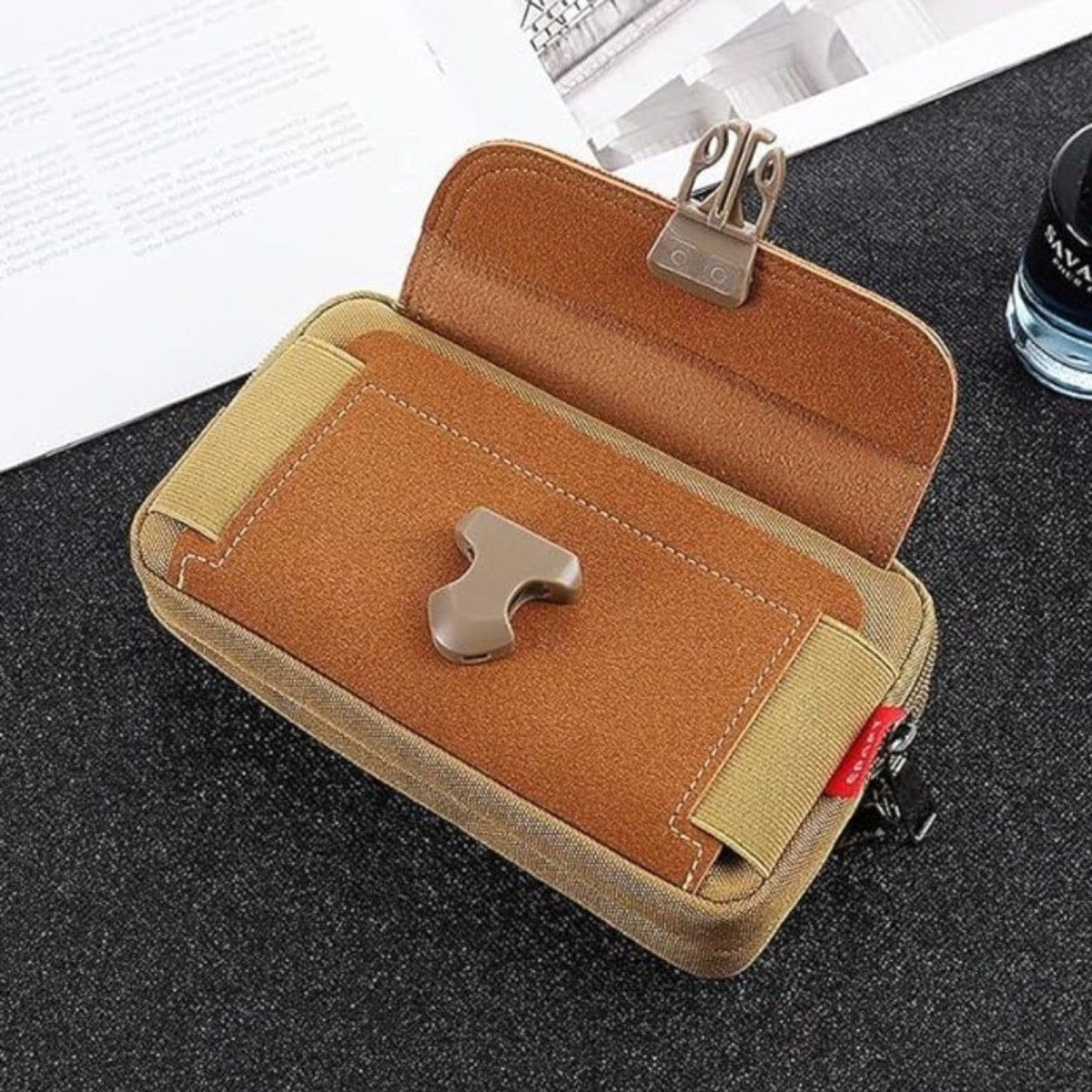 Compact Hiking Pouch with Belt Attachment & Zipped Compartments-Field & Wild