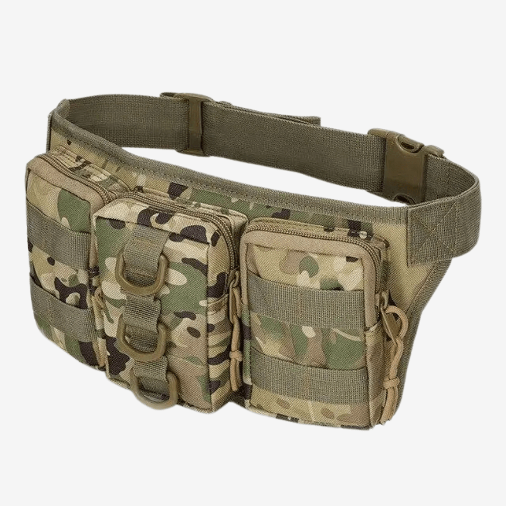 Tactical 5L Waist Pack with Zipped Compartments - Field & Wild-Field & Wild