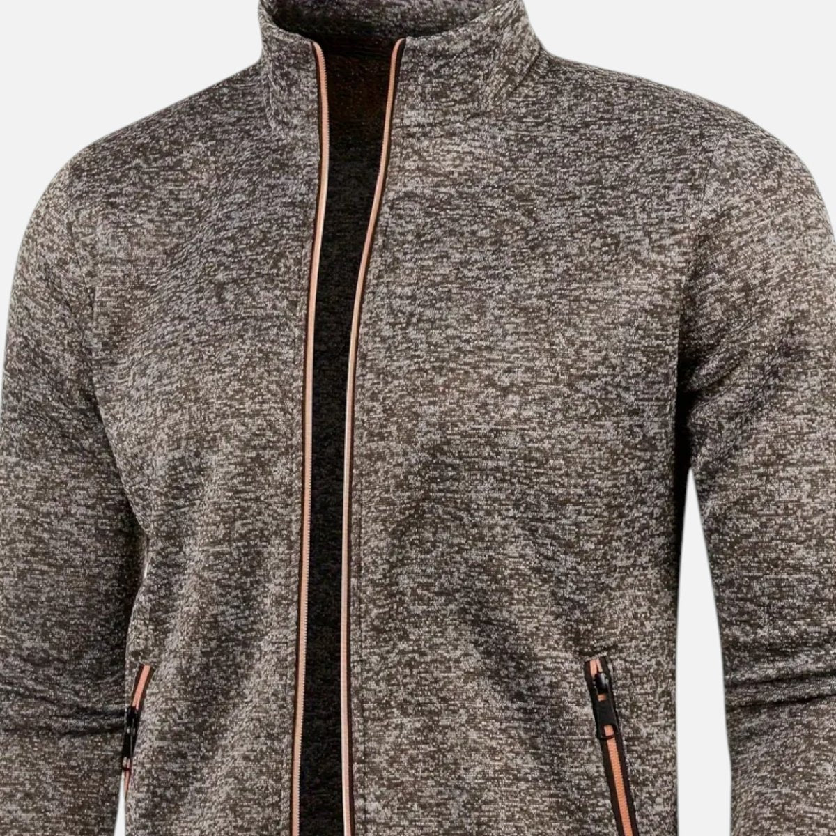 Full-Zip Knitted Cardigan for Outdoor Layering-Field & Wild