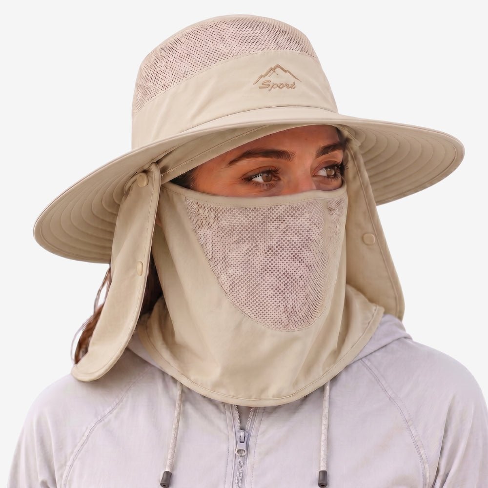 Lightweight Breathable Hiking Hat with Neck Cover | Active Peaks-Field & Wild