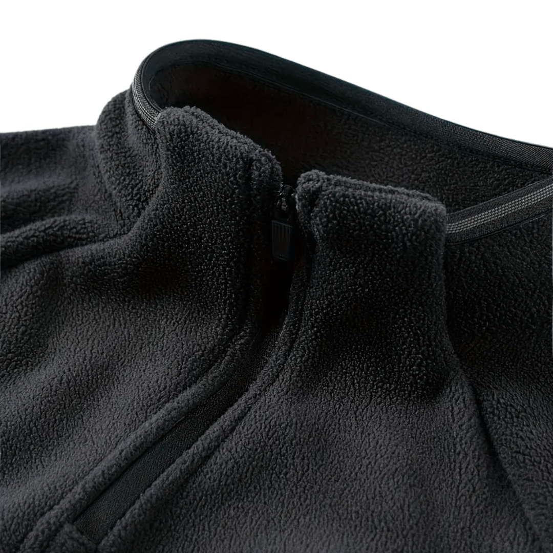 Men’s Half-Zip Fleece Pullover with Stand Collar-Field & Wild
