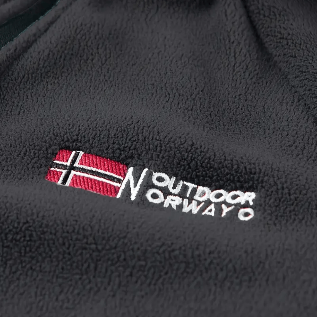 Men’s Half-Zip Fleece Pullover with Stand Collar-Field & Wild