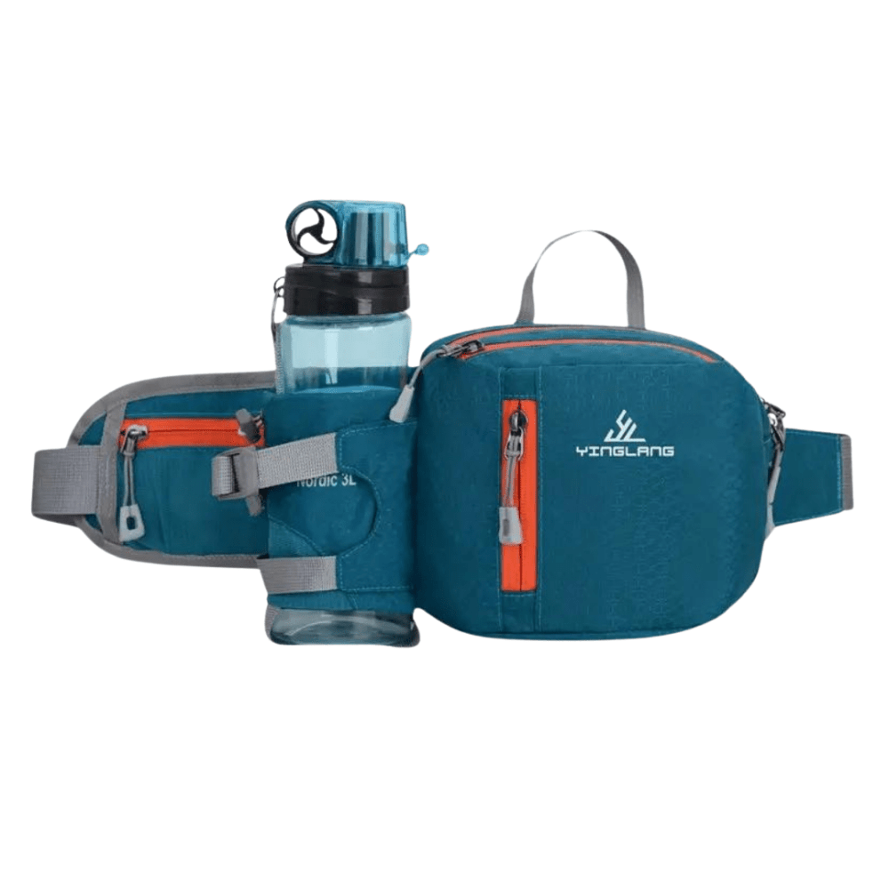 Lightweight Water-Resistant Hiking Waist Pack with Bottle Holder-Field & Wild