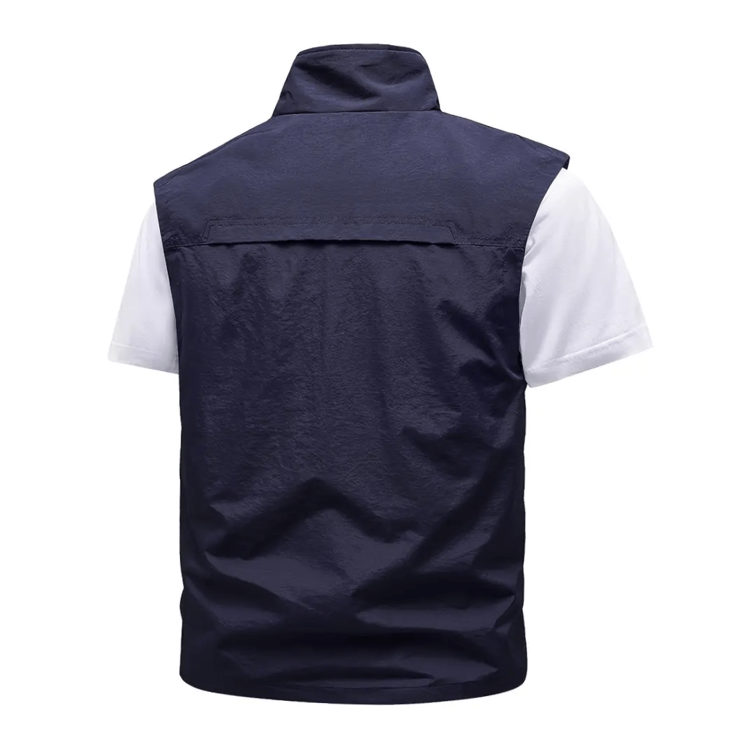 Men’s Lightweight Hiking Gilet with High Collar-Field & Wild