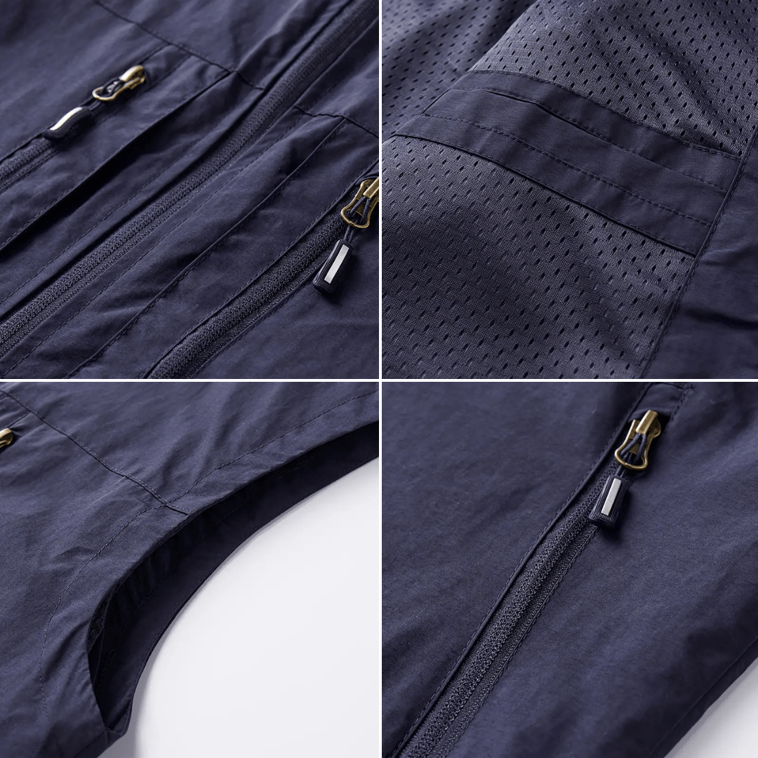 Men’s Lightweight Hiking Gilet with High Collar-Field & Wild