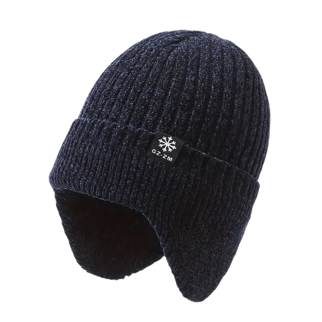 Men’s Fleece-Lined Knitted Winter Hat with Ear Coverage-Field & Wild