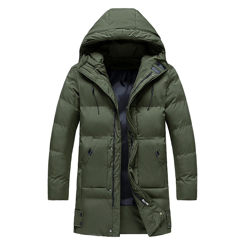 Men’s Hooded Puffer Jacket with Insulated Winter Padding-Field & Wild