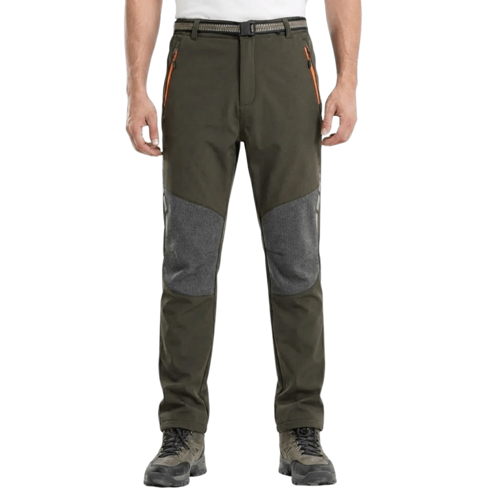 Men’s Waterproof Insulated Hiking Trousers with Fleece Lining-Field & Wild