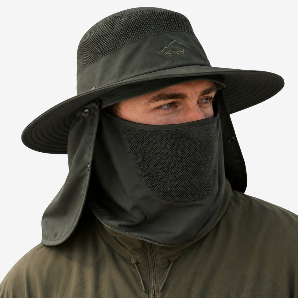Lightweight Breathable Hiking Hat with Neck Cover | Active Peaks-Field & Wild