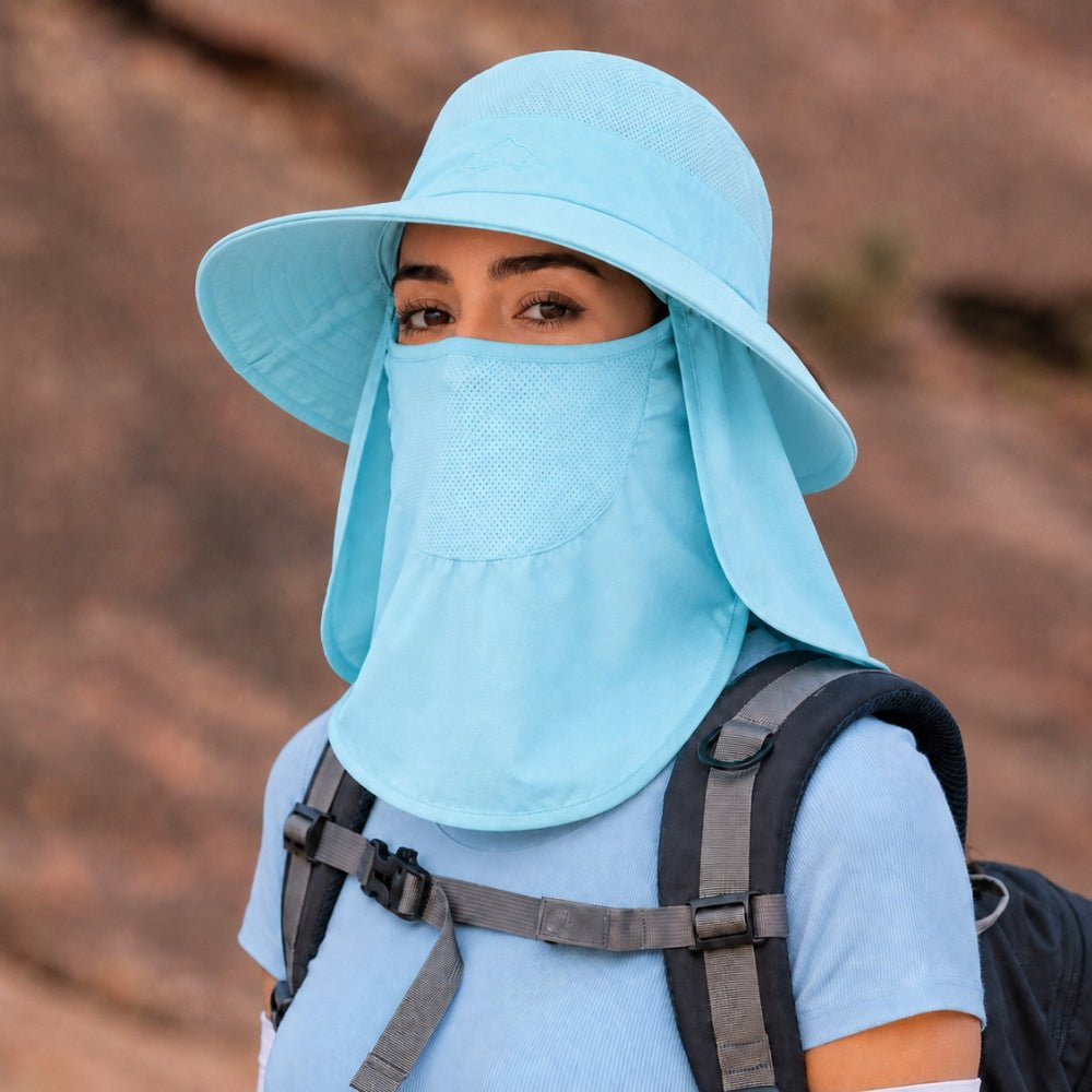 Lightweight Breathable Hiking Hat with Neck Cover | Active Peaks-Field & Wild