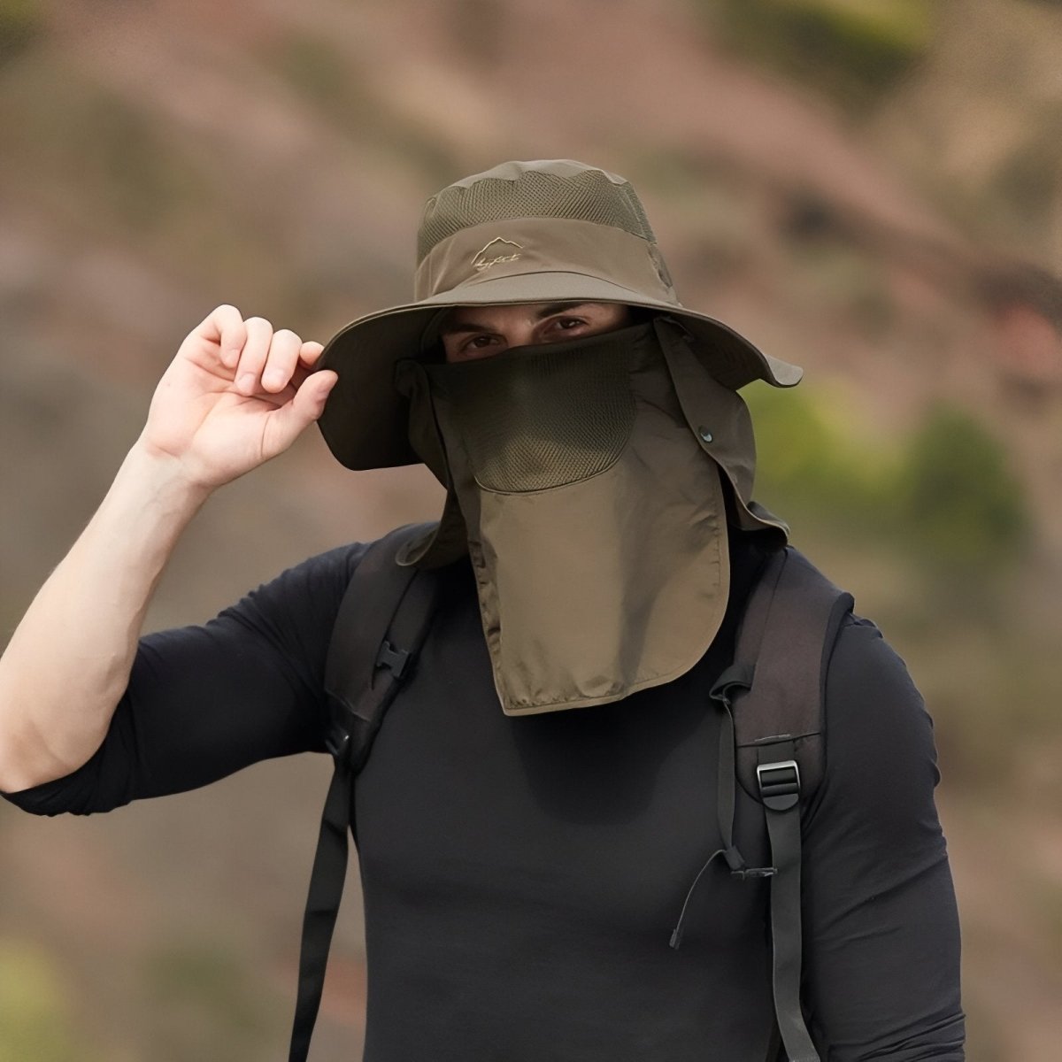 Lightweight Breathable Hiking Hat with Neck Cover | Active Peaks-Field & Wild