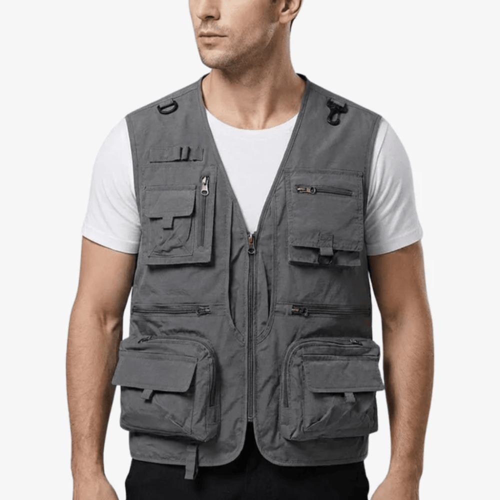 Lightweight Mesh Utility Vest with 14 Multi-Pocket Storage-Field & Wild