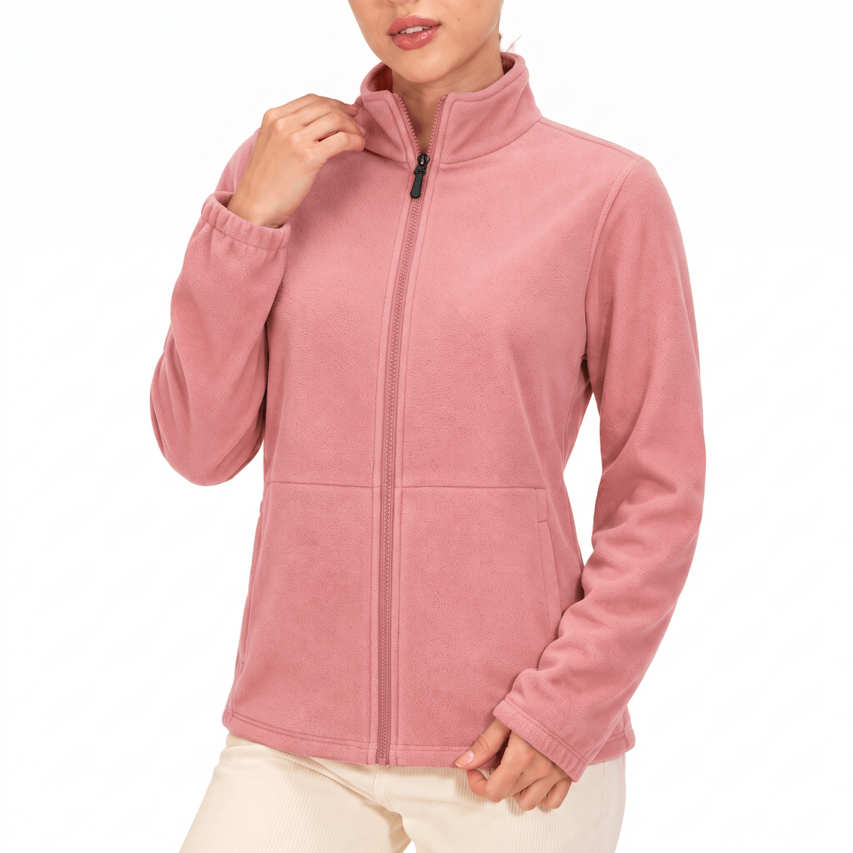 Women’s Windproof Softshell Jacket with Thermal Fleece Lining-Field & Wild