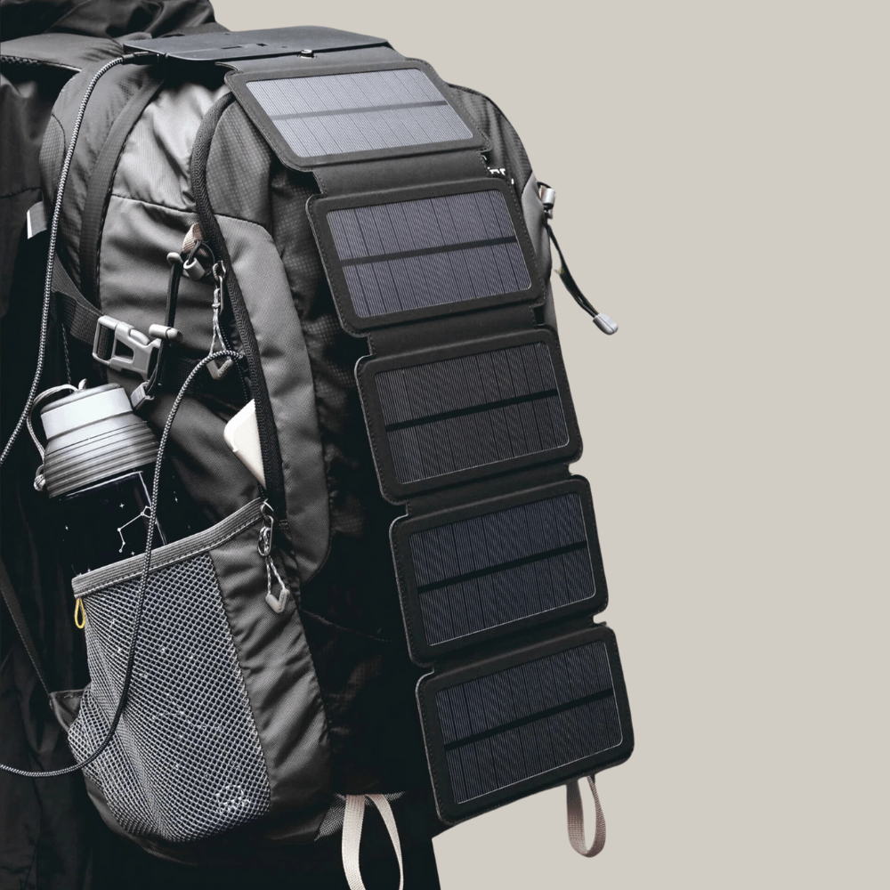 Lightweight Solar Charger Power Bank for Hiking & Camping-Field & Wild