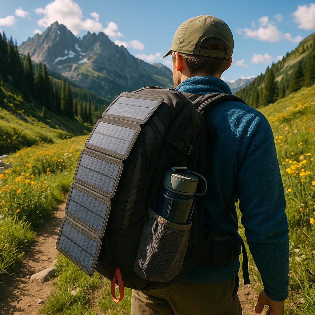 Lightweight Solar Charger Power Bank for Hiking & Camping-Field & Wild