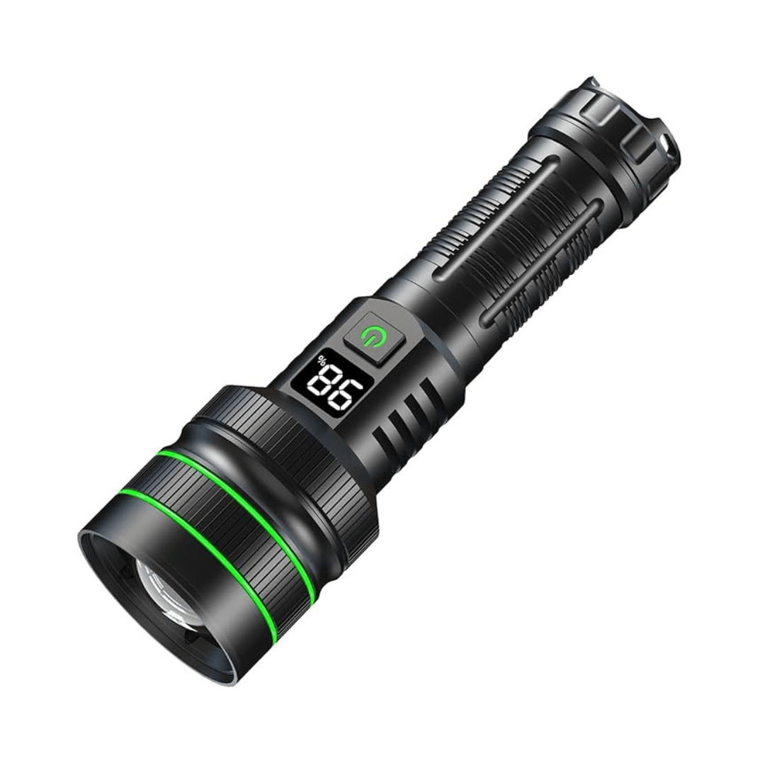 Rechargeable LED Torch with Zoom Function for Outdoor Use-Field & Wild