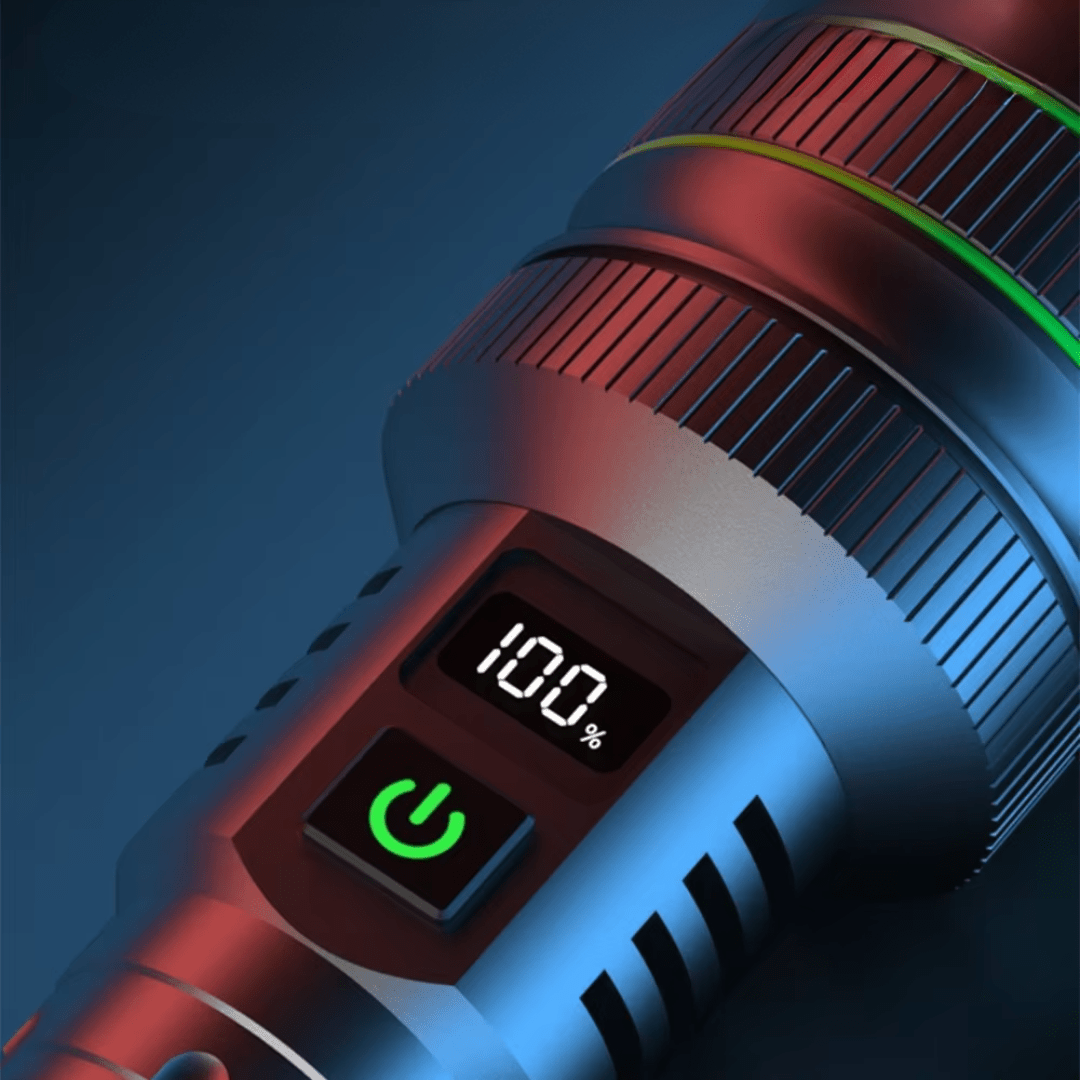 Rechargeable LED Torch with Zoom Function for Outdoor Use-Field & Wild