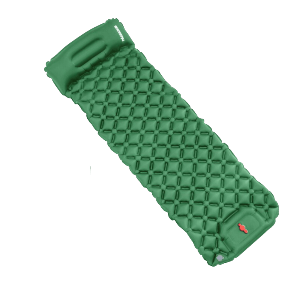 Inflatable Camping Sleeping Mat with Built-In Foot Pump-Field & Wild