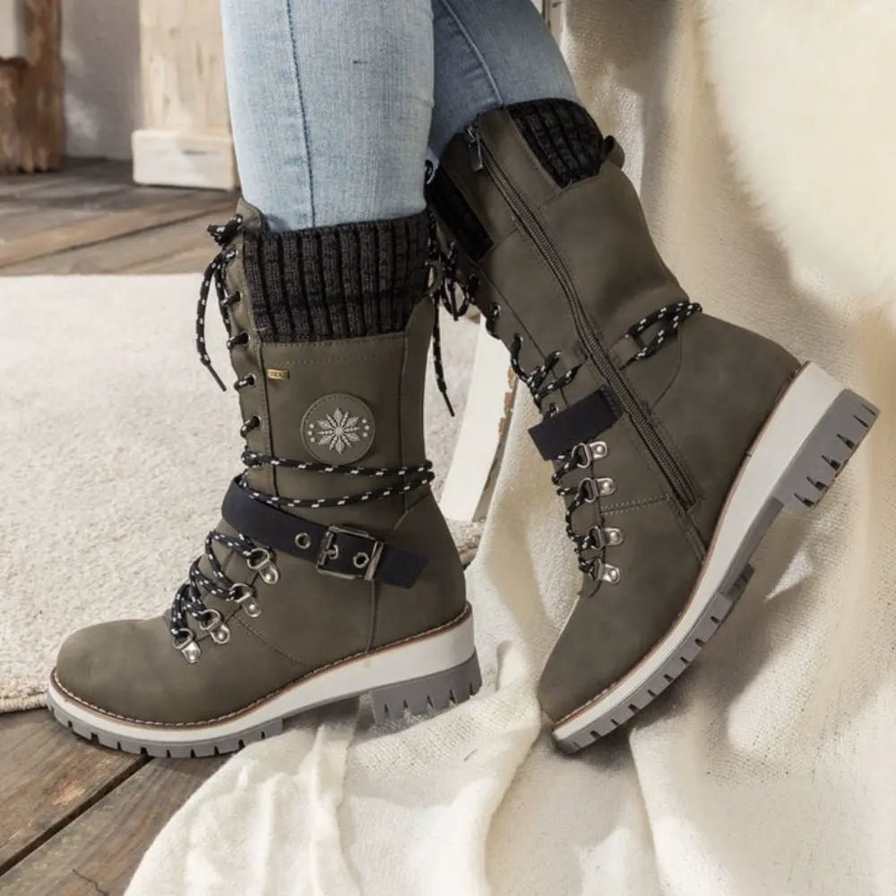 Women’s Insulated Winter Boots with Water-Resistant Grip Sole-Field & Wild