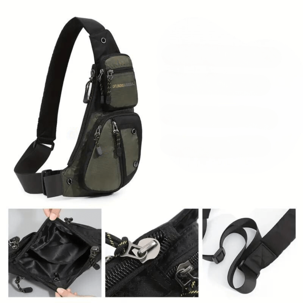 Weather-Resistant Crossbody Bag with Secure Storage Compartments-Field & Wild