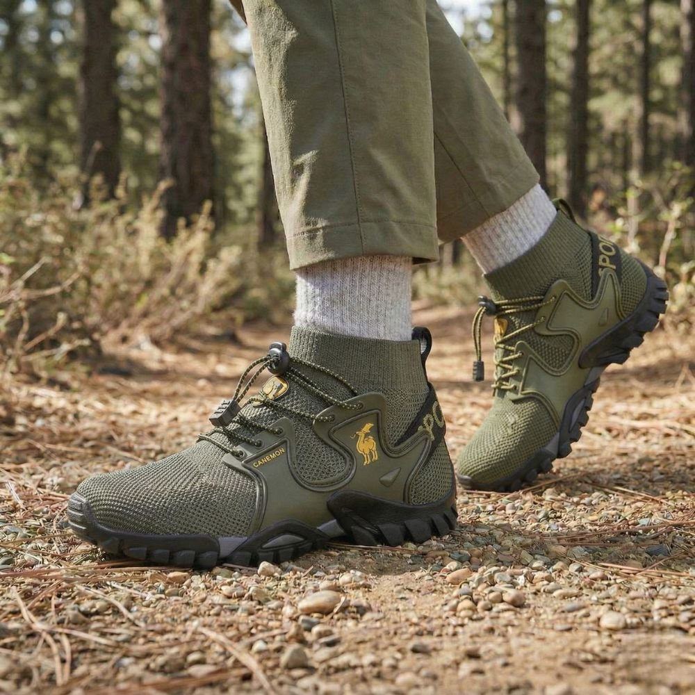 Breathable Trail Walking Shoes with Non-Slip Rubber Sole-Field & Wild