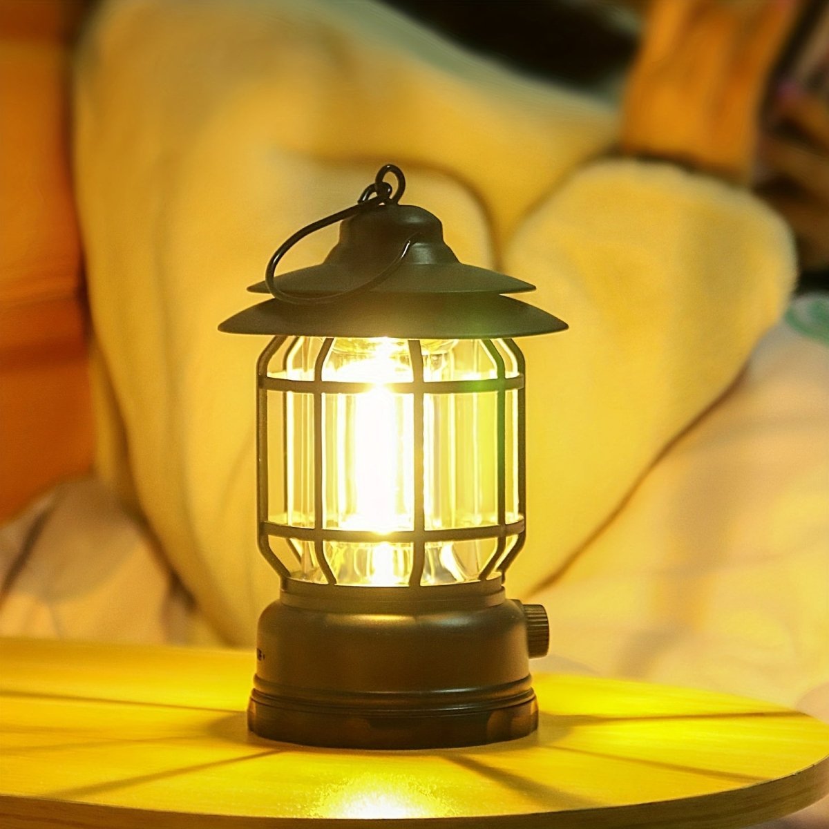 Rechargeable LED Camping Lantern with USB Charging & Adjustable Brightness-Field & Wild