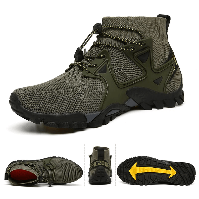 Lightweight Non-Slip Hiking Shoes with Breathable Mesh Upper-Field & Wild