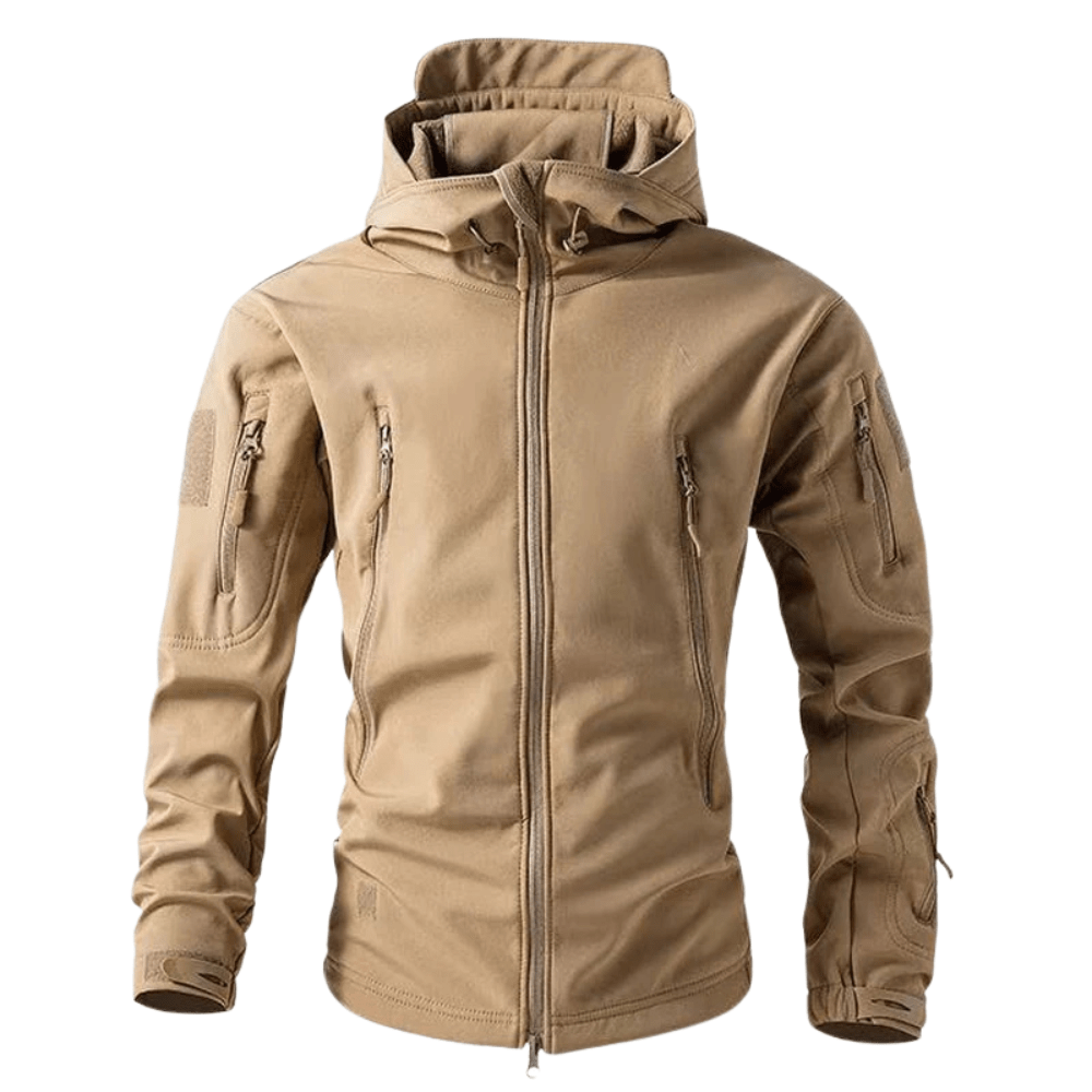 Hooded Softshell Jacket with Waterproof Outdoor Protection-Field & Wild