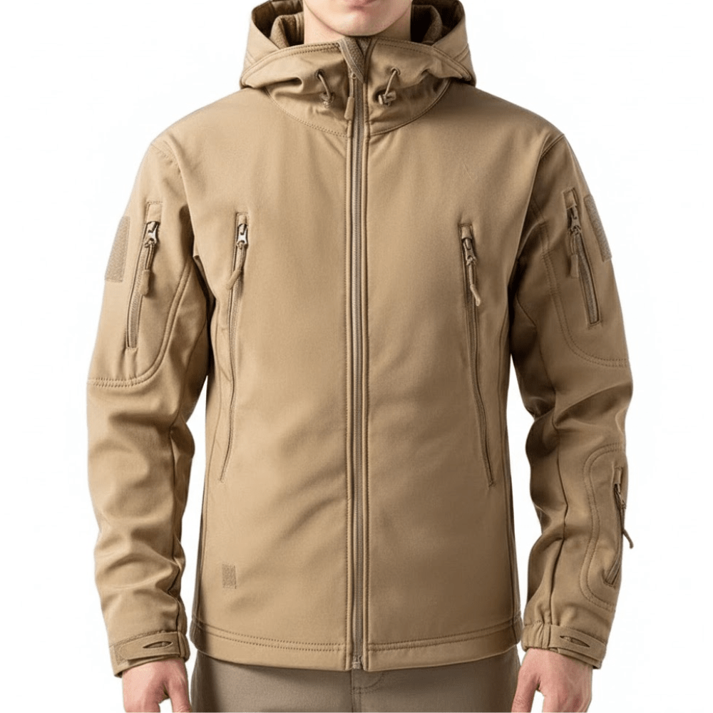 Hooded Softshell Jacket with Waterproof Outdoor Protection-Field & Wild
