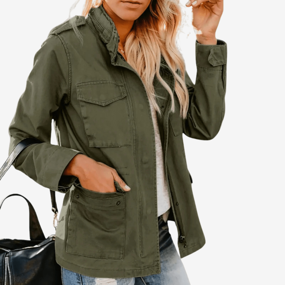 Women’s Windproof Walking Jacket with Adjustable Waist-Field & Wild