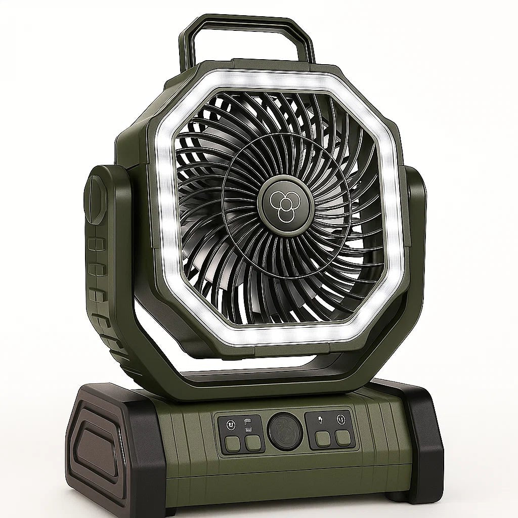 Camping Fan Rechargeable LED 3-in-1 | Active Peaks-Field & Wild