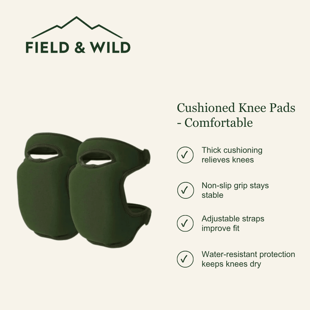 Cushioned Knee Pads with Adjustable Straps for Gardening-Field & Wild