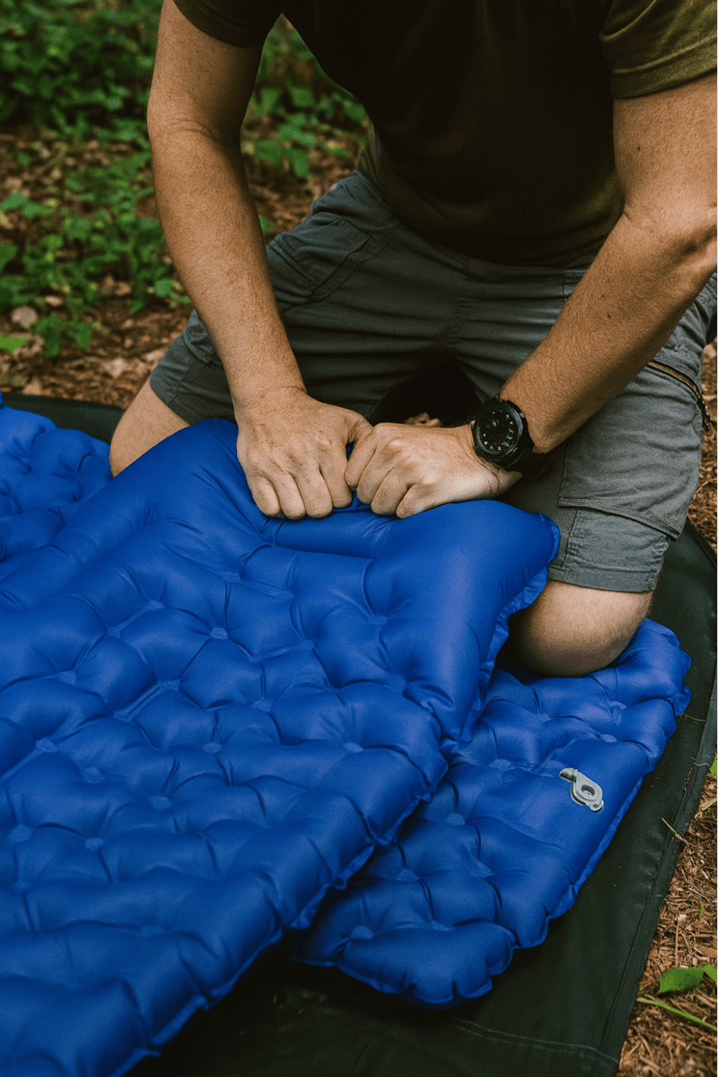 Self-Inflating Camping Mattress with Built-In Pump & Compact Design-Field & Wild