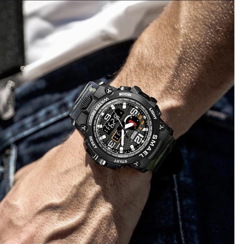 Outdoor Multi-Function Watch with Compass & Adjustable Strap-Field & Wild
