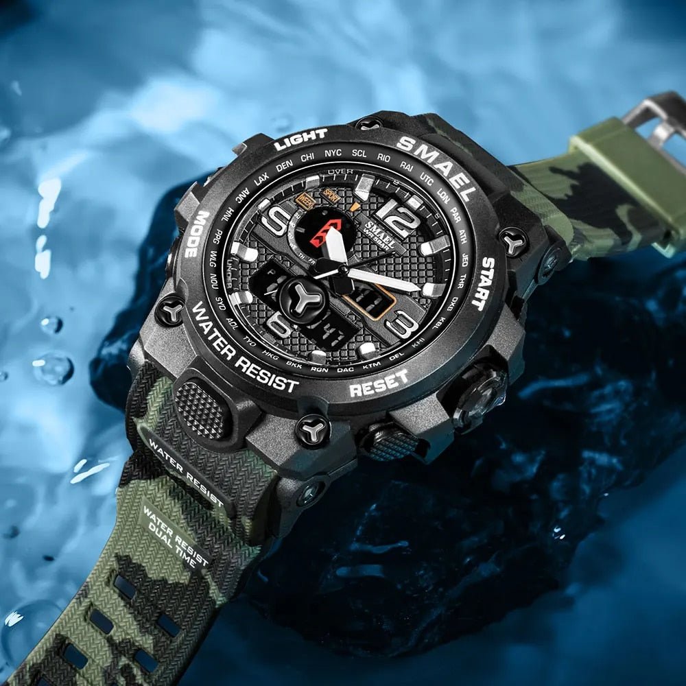 Outdoor Multi-Function Watch with Compass & Adjustable Strap-Field & Wild