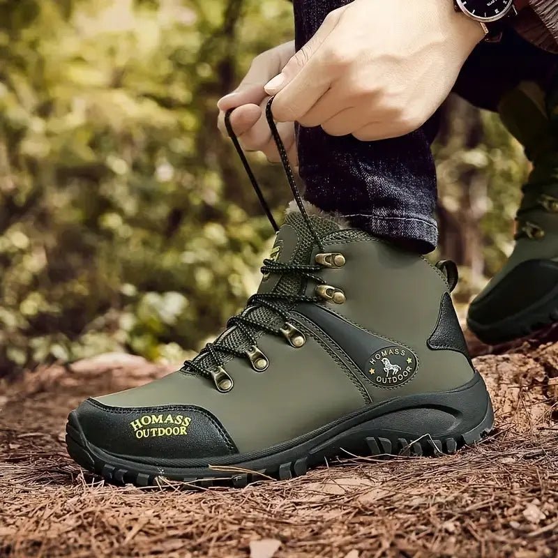 Supportive Water-Resistant Hiking Boots with Grip Sole-Field & Wild