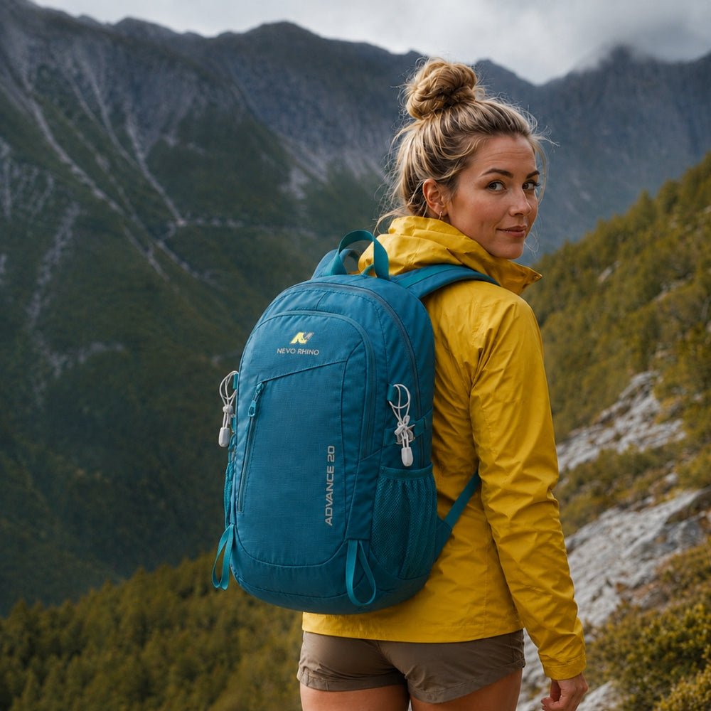 22L Hiking Daypack with Rain Cover & Breathable Back Support-Field & Wild