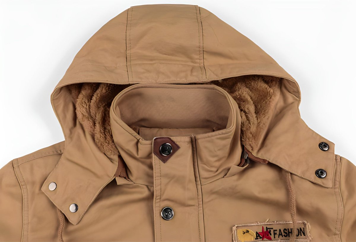 Multi-Pocket Insulated Outdoor Jacket – Fleece-Lined Hood-Field & Wild