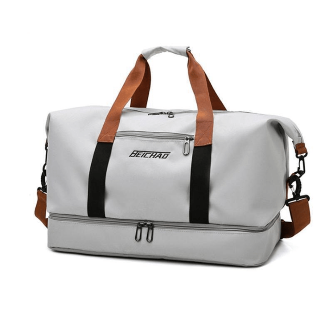 Water-Resistant Sports Travel Bag with Separate Shoe Compartment-Field & Wild