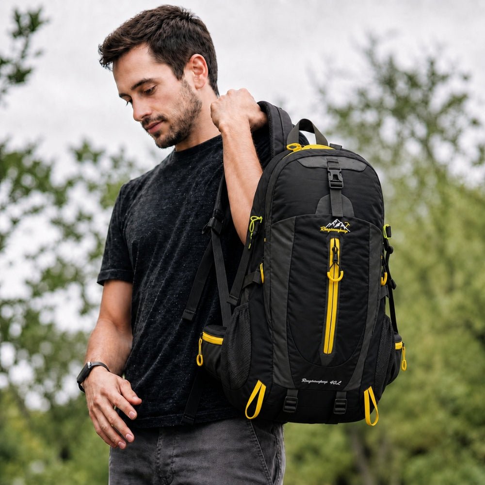 40L Hiking Backpack with Ventilated Back Support-Field & Wild