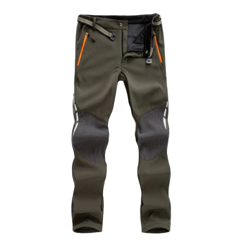 Men’s Waterproof Insulated Hiking Trousers with Fleece Lining-Field & Wild