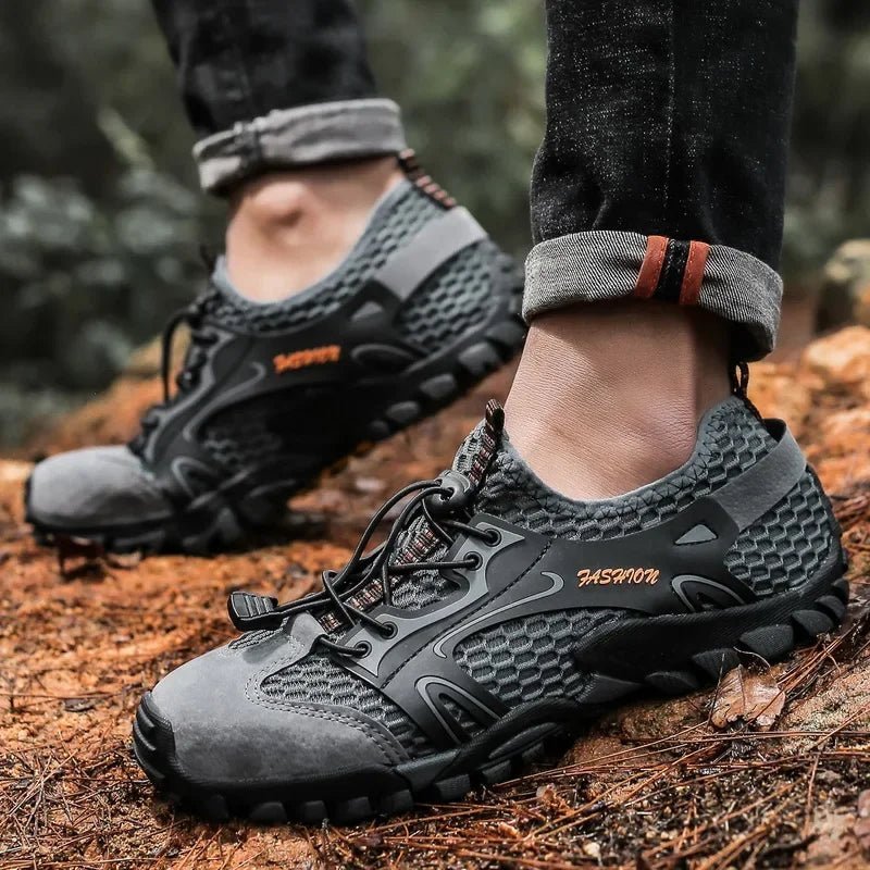 Men’s Grippy Hiking Shoes with Durable Mid-Height Support-Field & Wild