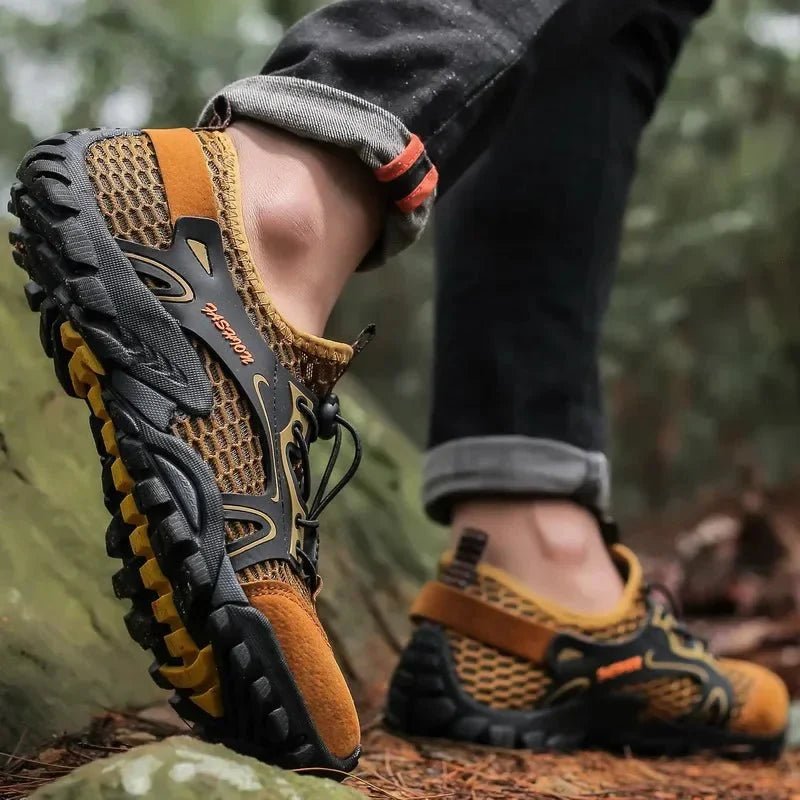 Men’s Grippy Hiking Shoes with Durable Mid-Height Support-Field & Wild