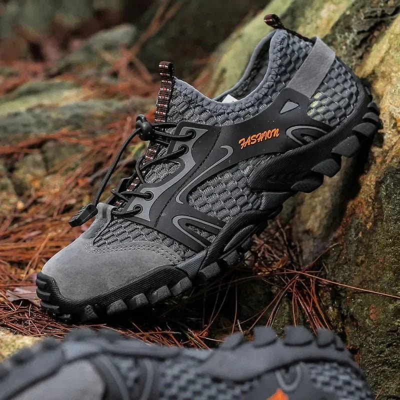 Men’s Grippy Hiking Shoes with Durable Mid-Height Support-Field & Wild