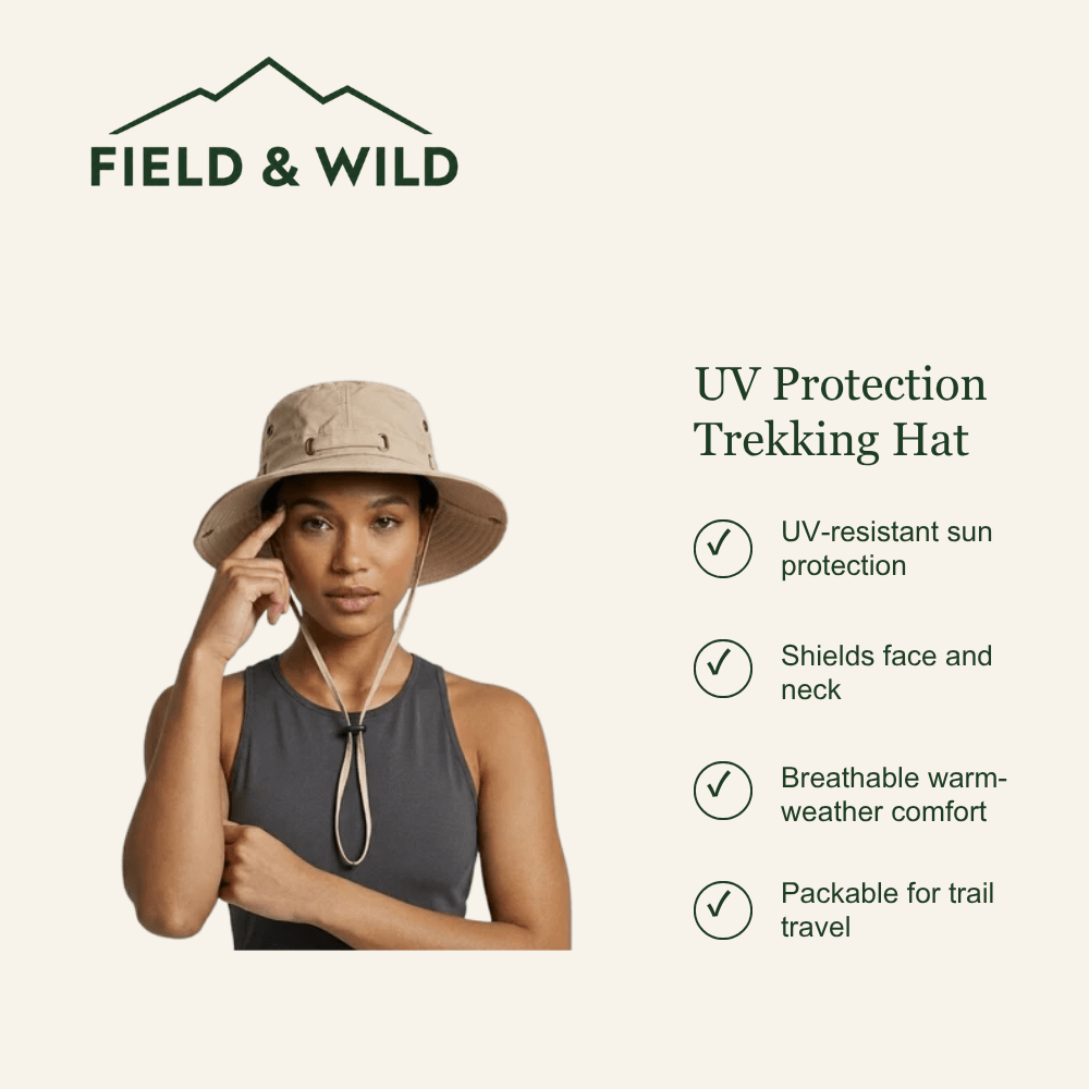 Women’s UV Protection Trekking Hat with Lightweight Breathable Design-Field & Wild