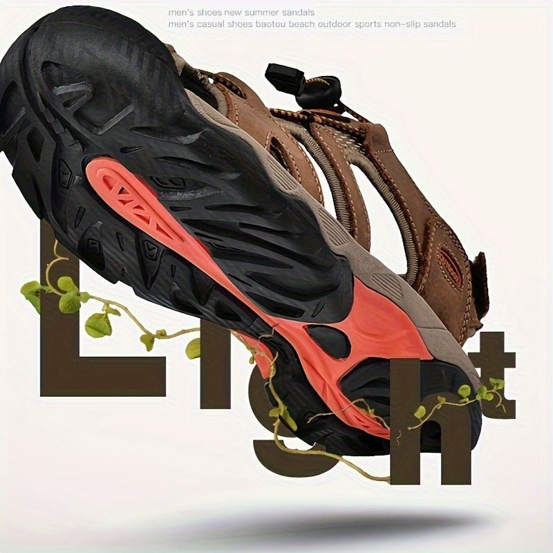 Men’s Breathable Outdoor Sandals with Adjustable Elastic Lace-Field & Wild